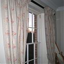 Ruffle top interlined curtains